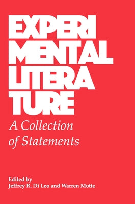 Experimental Literature: A Collection of Statements Paperback Jef Books