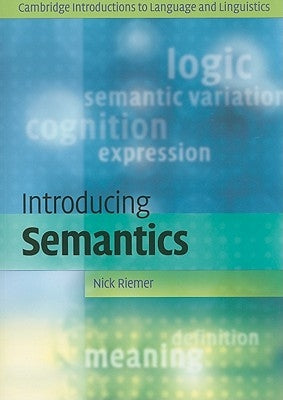 Introducing Semantics Paperback Cambridge University Press