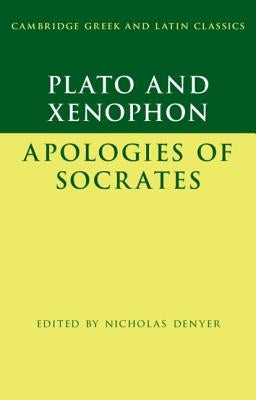 Paperback of Plato's The Apology of Socrates and Xenophon, published by Cambridge University Press, showing the book cover.