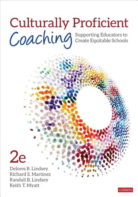 Paperback book titled "Culturally Proficient Coaching" by Corwin Publishers, featuring a cover with educational and diversity themes.
