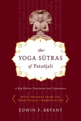 Paperback of The Yoga Sutras of Patañjali by North Point Press, featuring the book cover with text and design elements.