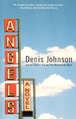 Paperback copy of "Angels" by Harper Perennial featuring a cover image with angel illustration and soft pastel colors.