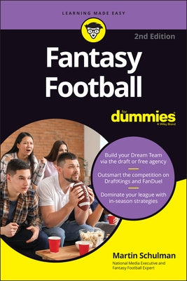 Fantasy Football for Dummies by Schulman, Martin L.