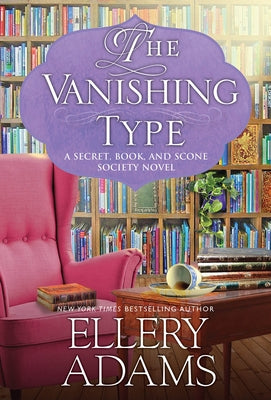 Paperback of The Vanishing Type cozy mystery book by Kensington Cozies, featuring a charming bookish cover illustration.