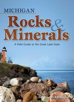Paperback field guide to Michigan rocks and minerals by Adventure Publications, featuring colorful images and detailed mineral descriptions.