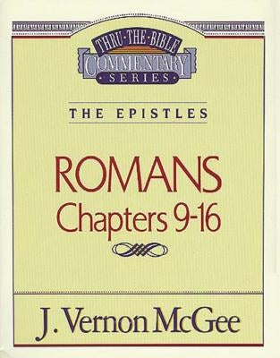 Paperback book titled "Thru the Bible Vol. 43: The Epistles (Romans 9-16)" by Thomas Nelson, open to pages with text visible.