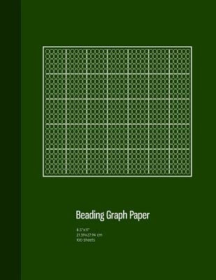 Beading Graph Paper: Peyote Stitch Graph Paper, Seed Beading Grid Paper, Beading on a Loom, 100 Sheets, Green Cover (8.5"x11") by Publishing, Graphyco