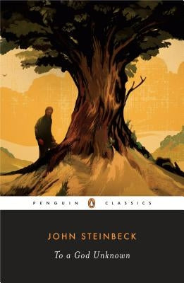 Paperback of "To a God Unknown" by Penguin Group, featuring the book cover with title and author details.