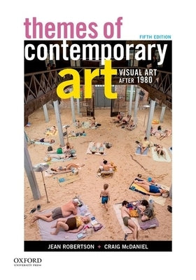 Paperback of "Themes of Contemporary Art: Visual Art After 1980" by Oxford University Press, USA, showing the book cover with abstract artwork.