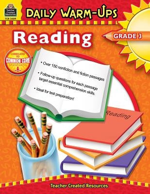 Daily Warm-Ups: Reading, Grade 3 Paperback Teacher Created Resources