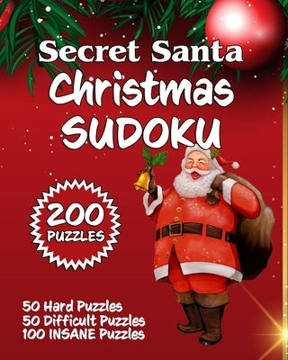 Secret Santa Christmas Sudoku: 200 Sudoku Puzzles Paperback Independently Published