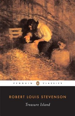 Paperback of Treasure Island by Penguin Group featuring a colorful illustrated cover.