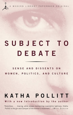 Subject to Debate Paperback Modern Library