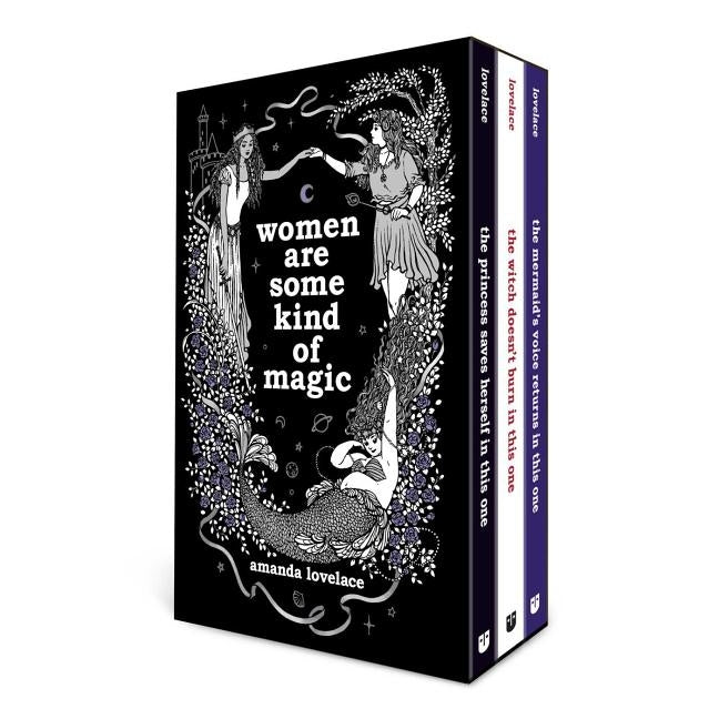 Paperback "Women Are Some Kind of Magic" boxed set by Andrews McMeel Publishing, featuring colorful cover art and multiple books.