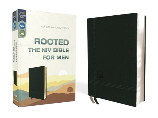 Rooted: The NIV Bible for Men, Leathersoft, Green, Comfort Print by Livingstone Corporation