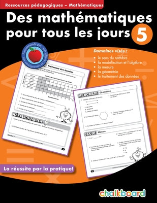 Des Mathematiques Pour Tous Les Jours 5 Paperback Chalkboard Publishing
