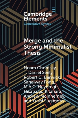 Paperback of "Merge and the Strong Minimalist Thesis" by Cambridge University Press, with a plain cover and minimalist design.