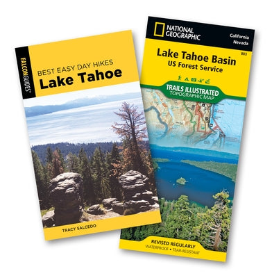 Best Easy Day Hiking Guide and Trail Map Bundle: Lake Tahoe Paperback Falcon Press Publishing