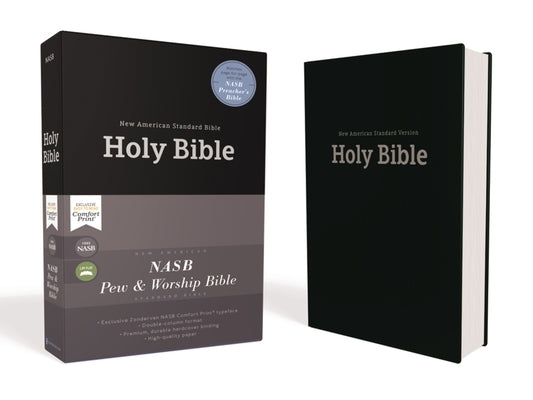 Nasb, Pew and Worship Bible, Hardcover, Black, 1995 Text, Comfort Print by Zondervan