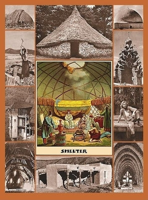 Open paperback book titled "Shelter" by Shelter Publications, with visible pages and cover design.