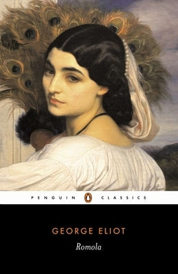 Paperback of "Romola" by Penguin Group, showing the book cover with title and author details on a white background.
