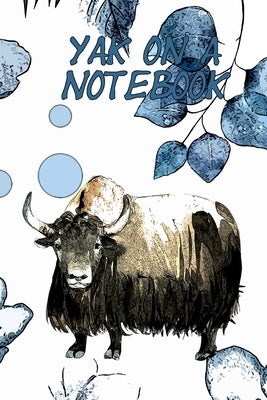 Yak On A Notebook: 7.5x9.25 Journal With 120 Pages And Floral Yak Cover by World, Korey's