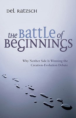 Paperback copy of "The Battle of Beginnings" by IVP Academic, featuring the book cover with title and author details.
