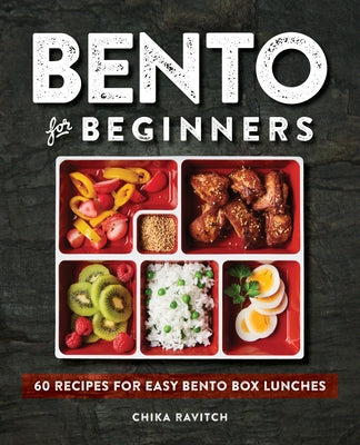 Paperback cookbook titled "Bento for Beginners" by Rockridge Press featuring colorful bento box lunch images on the cover.