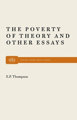 Poverty of Theory Paperback Monthly Review Press