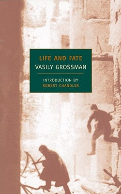 Paperback of "Life and Fate" by New York Review of Books, featuring a close-up of the book cover with text and design details.