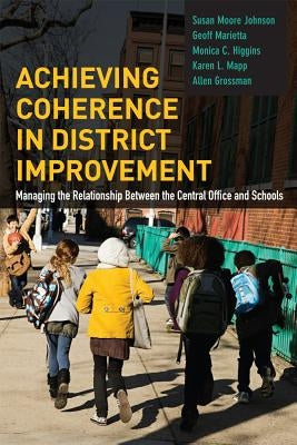 Paperback book titled "Achieving Coherence in District Improvement" by Harvard Education PR, showing the front cover.