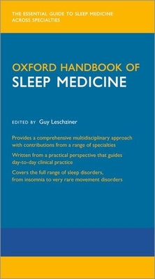 Paperback Oxford Handbook of Sleep Medicine by Oxford University Press, USA, showing the book cover with title and publisher details.