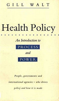 Health Policy Paperback Bloomsbury Publishing PLC