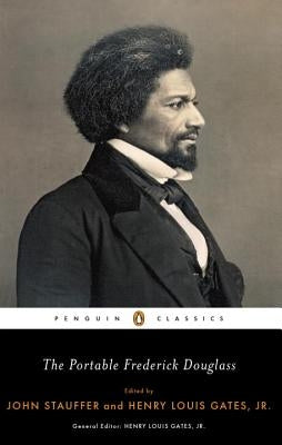 Close-up of the book cover for "The Portable Frederick Douglass" by Penguin Group, showing the title and design details.