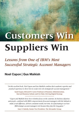 Customers Win, Suppliers Win by Capon, Noel