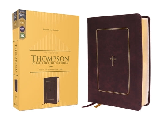 Kjv, Thompson Chain-Reference Bible, Leathersoft, Burgundy, Red Letter, Comfort Print by Thompson, Frank Charles