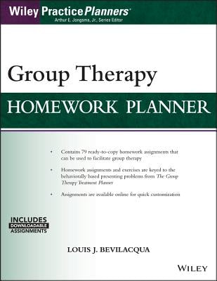 Group Therapy Homework Planner Paperback Wiley