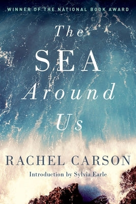 Paperback of "The Sea Around Us" by Oxford University Press, USA, showing the book cover with ocean-themed artwork.