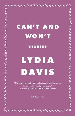 Can't and Won't: Stories Picador USA