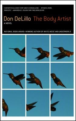 Cover image of "The Body Artist" book by Scribner Book Company, featuring abstract artwork and the title on the cover.