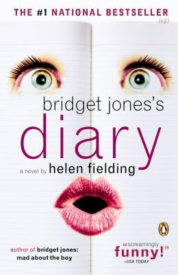 Paperback of Bridget Jones's Diary by Penguin Books, featuring the book cover with title and author's name.