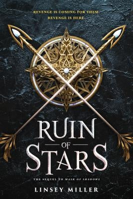Cover of the book "Ruin of Stars" by Sourcebooks Fire featuring a celestial-themed illustration with stars and cosmic imagery.