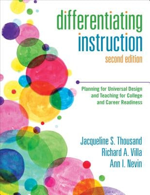 Paperback book titled "Differentiating Instruction" by Corwin Publishers, focusing on universal design and college readiness.