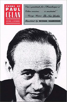 Paperback of Poems of Paul Celan with a minimalist cover featuring abstract artwork, published by Persea Books.