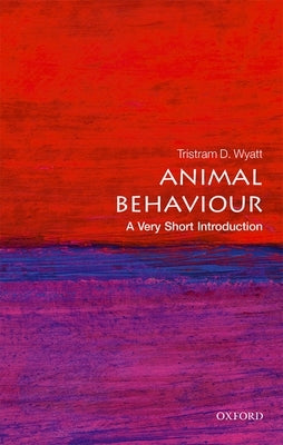Paperback of Animal Behaviour: A Very Short Introduction by Oxford University Press, USA, showing the book cover with colorful illustrations.