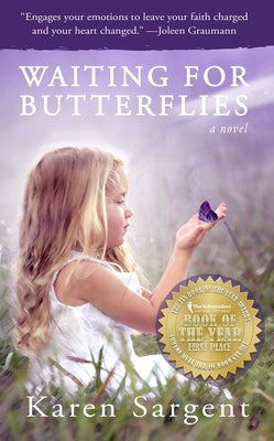 Paperback book titled "Waiting for Butterflies" by Walrus Publishing, with colorful butterfly cover art.