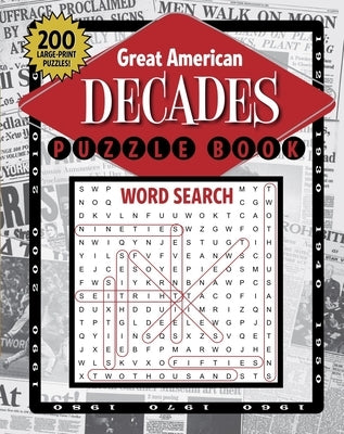 Great American Decades Puzzle Book Paperback Grab a Pencil Press