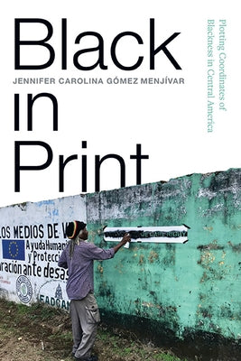 Paperback book titled "Black in Print" by State University of New York Press, featuring a black cover with printed text and design elements.