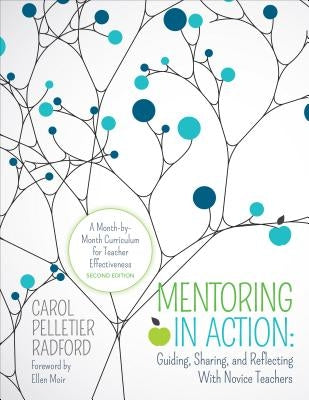 Paperback book titled "Mentoring in Action" by Corwin Publishers, showing the cover with guiding and reflection themes for teachers.