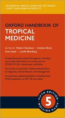 Paperback Oxford Handbook of Tropical Medicine by Oxford University Press, USA, featuring a close-up of the book cover.